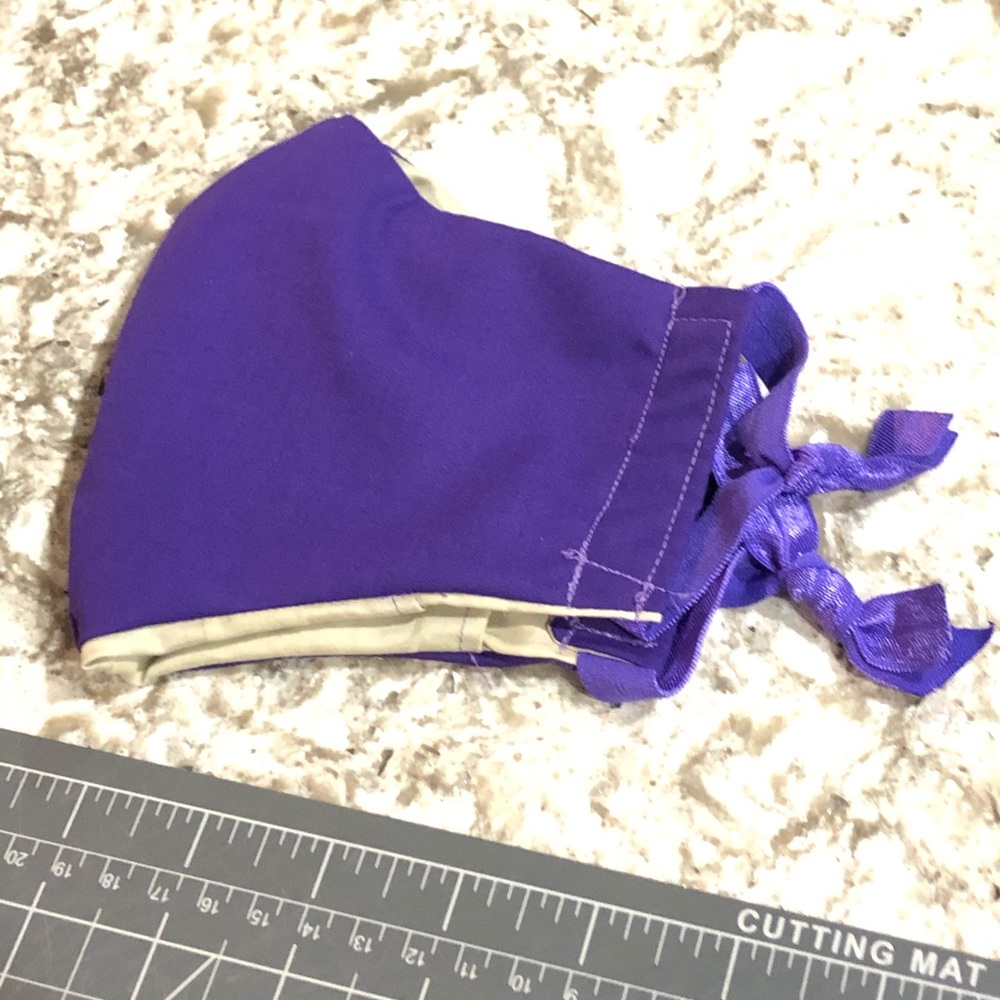 Purple Face Mask Adjustable With Filter Pocket